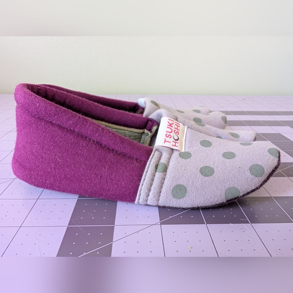 Tsukihoshi Tabi-Tabi Kid's Split-Toe slippers size S (11.5) 7" purple girl's - Picture 4 of 6
